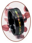 JB Memorials Ceramic Zirconium  As Ring  Multi Color - JRB048BPK