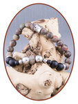 JB Memorials Onyx en Natural Stone As Armband - KHA040