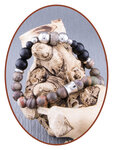 JB Memorials Onyx en Natural Stone As Armband - KHA040