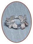 JB Memorials Sterling Zilveren 'Vlinder' Dames As Ring - RB111
