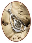Close2Me&copy; 'Teardrop' Sterling Zilveren Ashanger - CM006