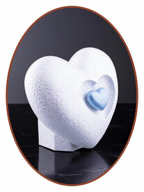 Mini As Urn 'Hart in Hart' Pearl White - HMP613PW