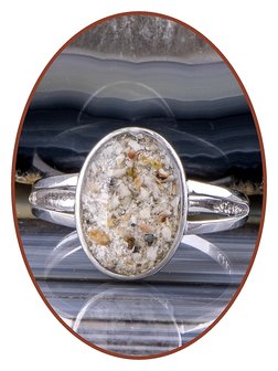 JB Memorials Sterling Zilveren Dames Design As Ring - RB100B