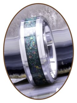 JB Memorials Tungsten Carbide &#039;Heavenly Treasures&#039; As gedenk Ring - JRB140HT