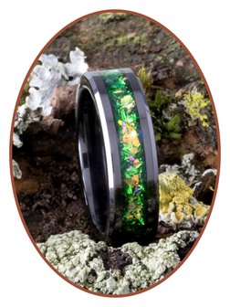 JB Memorials Ceramic Zirconium As Ring 'Heavenly Green' 6mm - JRB145C
