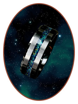 JB Memorials Ceramic Zirconium  As Ring  Universe - RB048BU