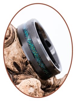 JB Memorials Ceramic Zirconium  As Ring 'Endless Universe' - RB048U