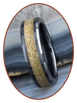 JB Memorials Ceramic Zirconium As Ring 'Infinite Universe' 6mm - JRB145IU