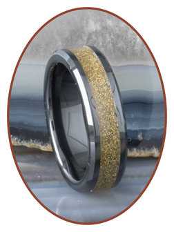 JB Memorials Ceramic Zirconium As Ring 'Infinite Universe' 6mm - JRB145IU