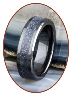 JB Memorials Ceramic Zirconium As Ring 'Infinite Universe' 6mm - JRB145IU
