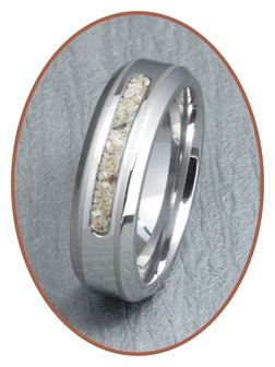 JB Memorials Zilver Chroom As Ring - RB045CCP 