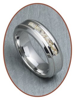 JB Memorials Zilver Chroom As Ring - RB045CCP 