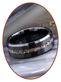 JB Memorials Ceramic Zirconium  As Ring 8MM Breed - RB048B