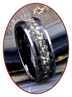As gedenk Ring met Pyriet (apache gold) - RR002-4M2B