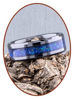 JB Memorials Ceramic Zirconium &#039;Night Sky&#039; As Ring - CRC141