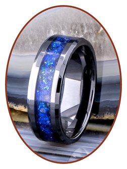 JB Memorials Ceramic Zirconium &#039;Night Sky&#039; As Ring - CRC141NS