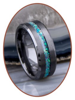 JB Memorials Ceramic Zirconium Opaal As Ring - RB048BO