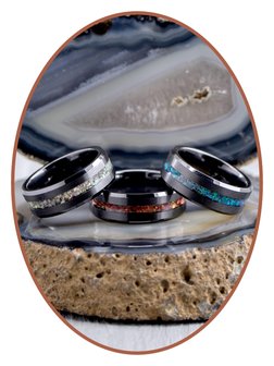 JB Memorials Ceramic Zirconium Opaal As Ring - RB048BO