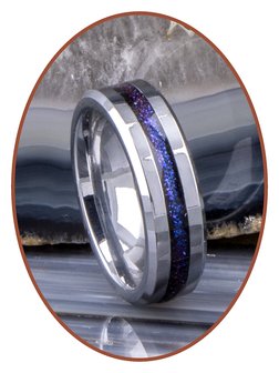 JB Memorials 6mm Tungsten Carbide Chroma Kleuren Dames  As Ring - RB048CHR