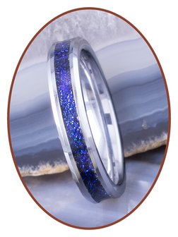 JB Memorials Tungsten Carbide Dames As Ring &#039;Chameleon&#039; 4mm - RB143C