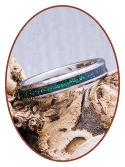 JB Memorials Tungsten Carbide Dames As Ring &#039;Chameleon&#039; 4mm - RB143C