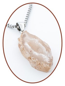 &#039;Protected by nature&#039; natuurlijk agaat ashanger - JR003
