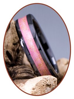 As Ring - &#039;Pink Black&#039; - 6 of 8mm breed - JRB145B-4M2B