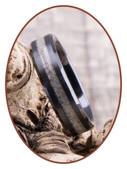 JB Memorials Ceramic Zirconium  As Ring 6 mm Breed - RB048BD
