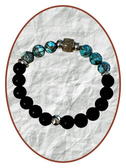 JB Memorials Synt. Turquoise Onyx Stone As Armband - KHA033