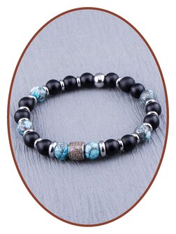 JB Memorials Synt. Turquoise Onyx Stone As Armband - KHA034