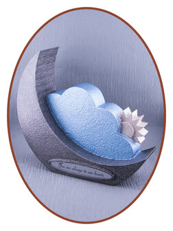 Mini Kinder/ Baby As Urn &#039;Maan Wolk&#039; - HMP645