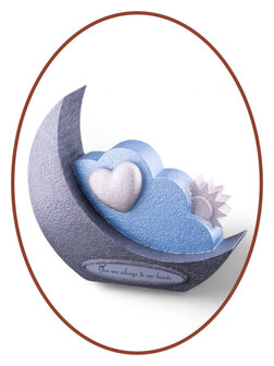 Mini Kinder/ Baby As Urn &#039;Maan Wolk&#039; - HMP645
