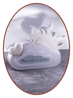 Mini Kinder/ Baby As Urn &#039;Wolk &amp; Zon&#039; in Diverse Kleuren - HMP662