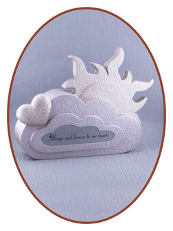 Mini Kinder/ Baby As Urn &#039;Wolk &amp; Zon&#039; in Diverse Kleuren - HMP662