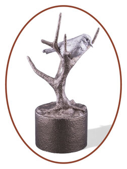 Mini As Urn  &#039;Bird in Tree&#039;  in Diverse Kleuren - HMP666