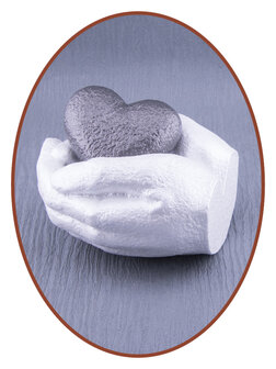 Mini As Urn  &#039;Heart in Hands&#039;  in Diverse Kleuren - HMP637KL