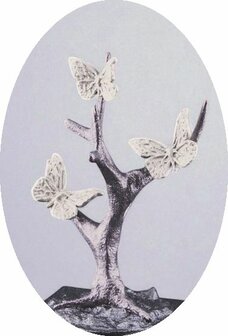 Mini As Urn  &#039;Butterflies in Tree&#039;  in Diverse Kleuren - HMP667B