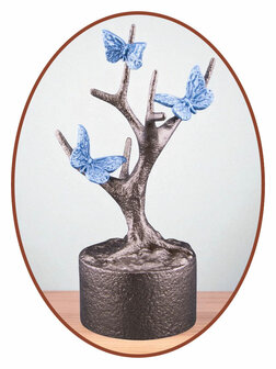 Mini As Urn  &#039;Butterflies in Tree&#039;  in Diverse Kleuren - HMP667B
