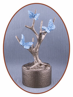 Mini As Urn  &#039;Butterflies in Tree&#039;  in Diverse Kleuren - HMP667B