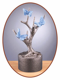 Mini As Urn  &#039;Butterflies in Tree&#039;  in Diverse Kleuren - HMP667B
