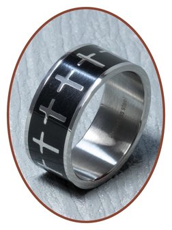 316L Edelstalen Graveer Ring - XR09