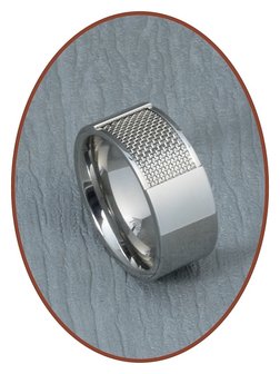 316L Edelstalen Graveer Ring - RSSM02