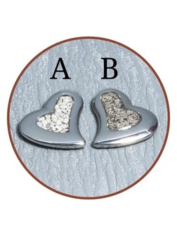 JB Memorials Sterling Zilveren XL Dames &#039;hart&#039; As Ring - RB074