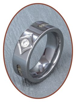 JB Memorials Tungsten Carbide Dames As Ring - RB051