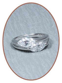 Sterling Zilveren Zirkonia Dames As Ring - RB013