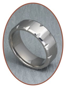 Extra graveer optie Tungsten - Cobalt chroom ringen binnenzijde