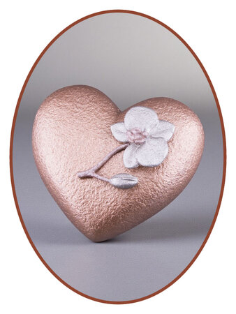 Mini As Urn  'Hart en Orchidee'  in Diverse Kleuren - HMP688