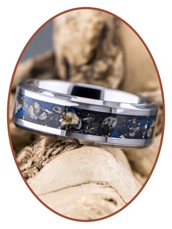 JB Memorials Zeer Exclusieve Tungsten Carbide Meteoriet - Dinosaurus  As Ring - CRT140