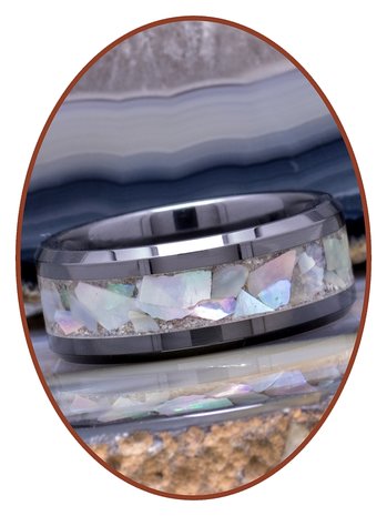 As Ring - Abalone Shell - 6 of 8mm breed - RB141SE-4M2B
