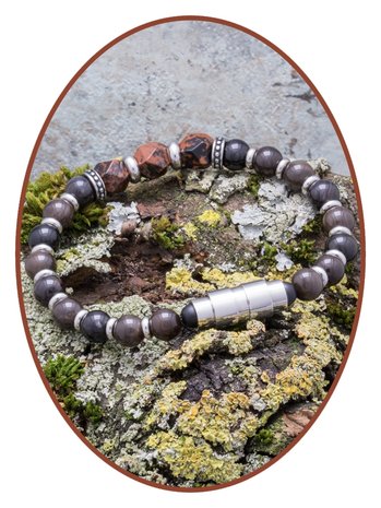 JB Memorials Exclusive 'Natural Stone Bead' As Armband - KHA017S